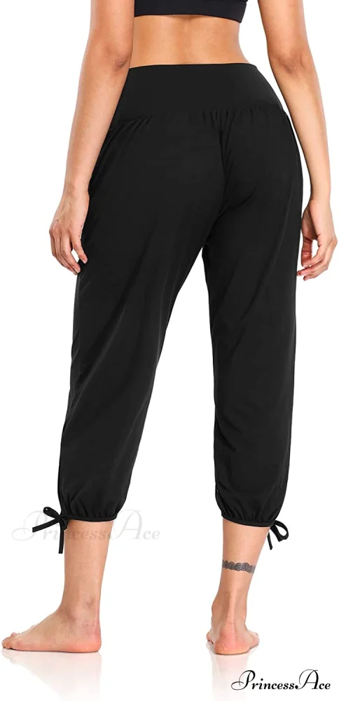 Loose Workout Sweatpants Comfy Lounge Joggers Capri Pants - Image 5