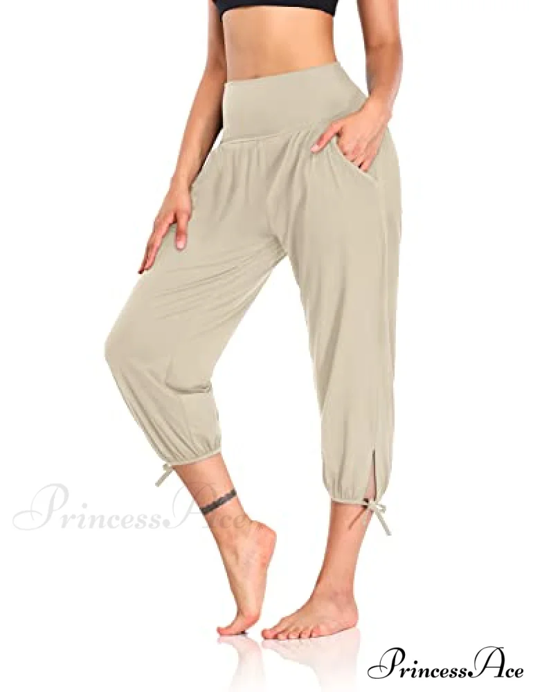Loose Workout Sweatpants Comfy Lounge Joggers Capri Pants - Image 7