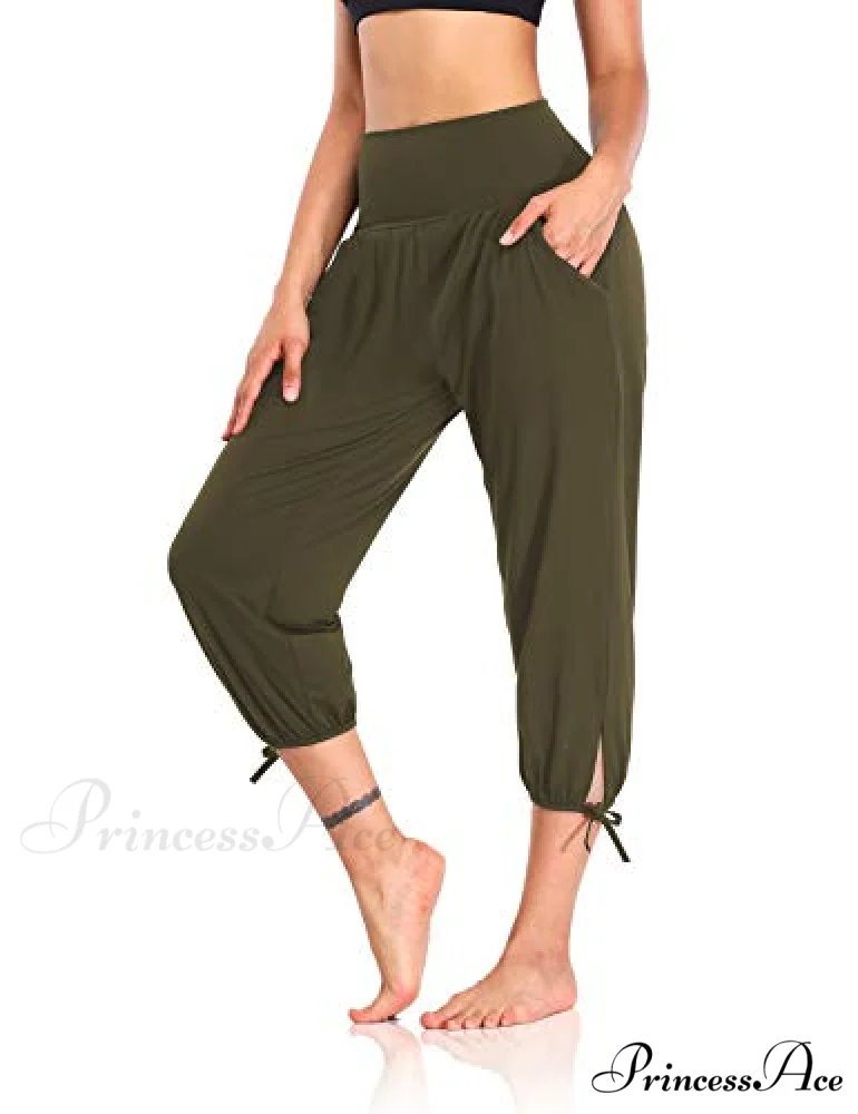 Loose Workout Sweatpants Comfy Lounge Joggers Capri Pants - Image 8