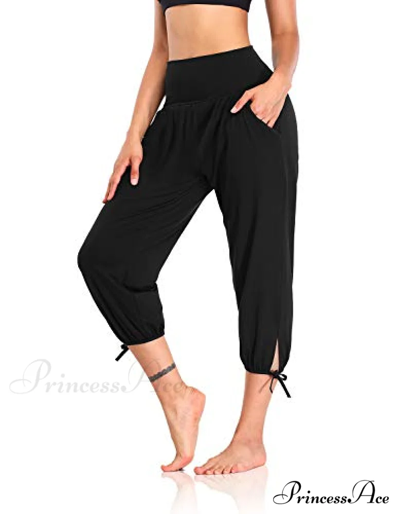 Loose Workout Sweatpants Comfy Lounge Joggers Capri Pants - Image 9