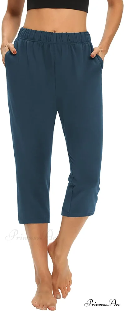 Loose Comfy Yoga Pants Workout Athletic Capri Pants - Image 20