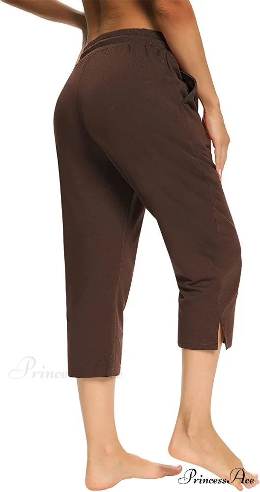 Sarin Mathews Womens Loose Capri Yoga Pants - Image 10