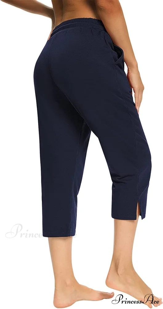 Sarin Mathews Womens Loose Capri Yoga Pants - Image 11