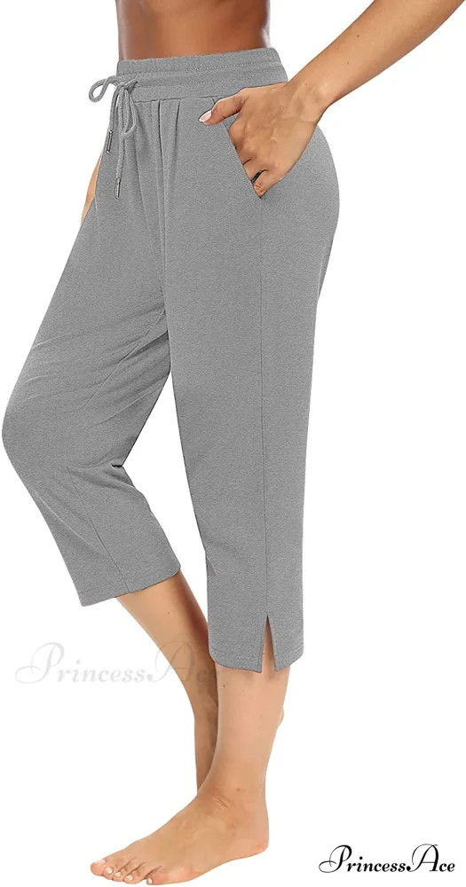 Sarin Mathews Womens Loose Capri Yoga Pants - Image 14