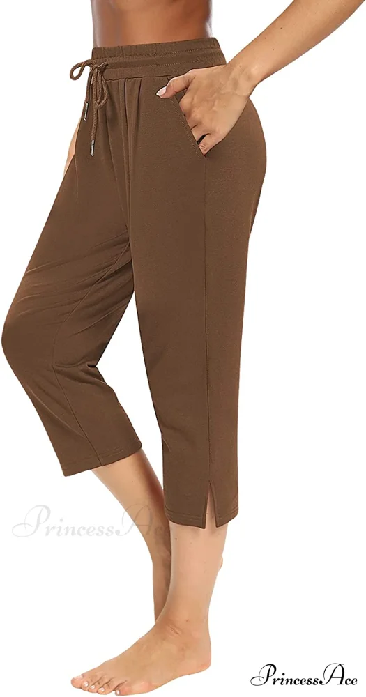 Sarin Mathews Womens Loose Capri Yoga Pants - Image 15