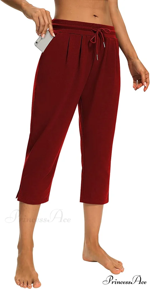 Sarin Mathews Womens Loose Capri Yoga Pants - Image 16