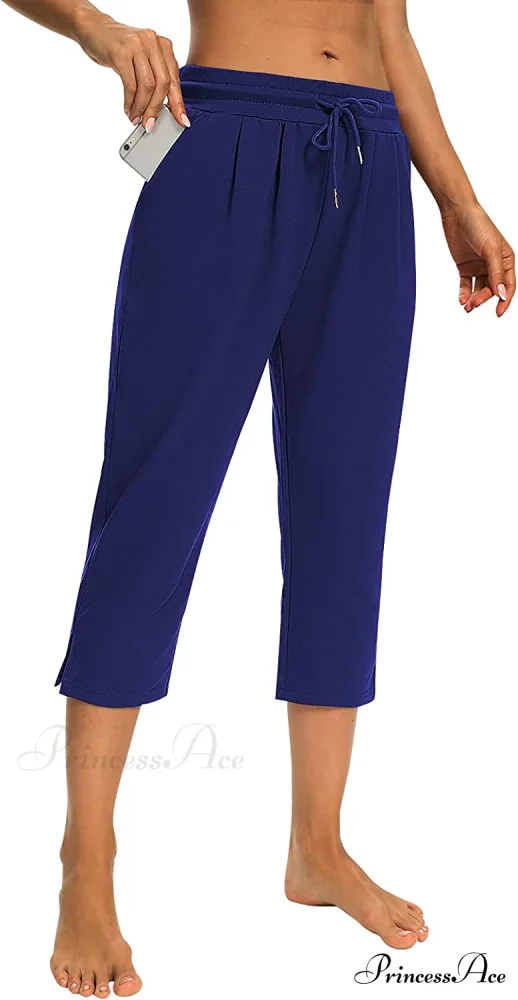 Sarin Mathews Womens Loose Capri Yoga Pants - Image 17