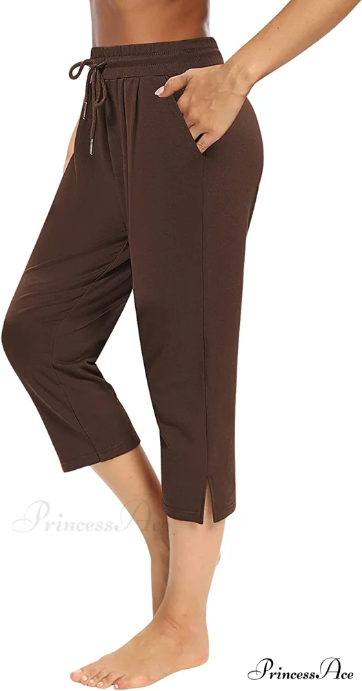 Sarin Mathews Womens Loose Capri Yoga Pants - Image 18