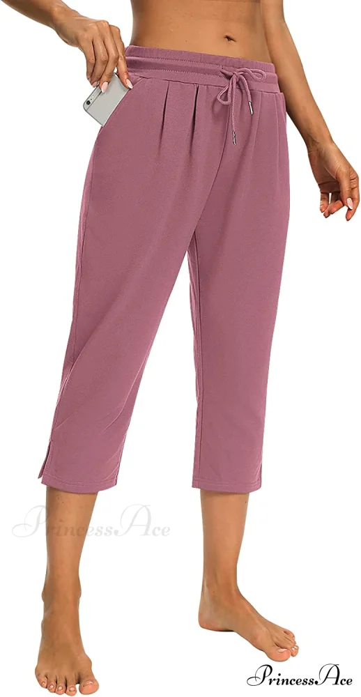 Sarin Mathews Womens Loose Capri Yoga Pants - Image 19