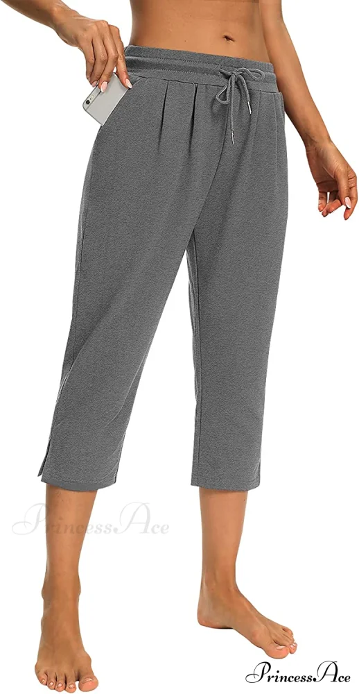 Sarin Mathews Womens Loose Capri Yoga Pants - Image 20