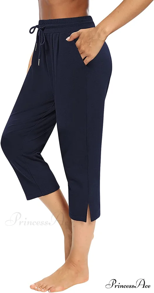 Sarin Mathews Womens Loose Capri Yoga Pants - Image 21