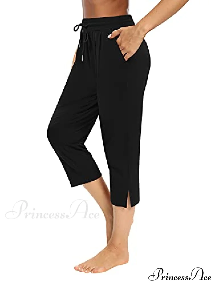 Sarin Mathews Womens Loose Capri Yoga Pants - Image 5