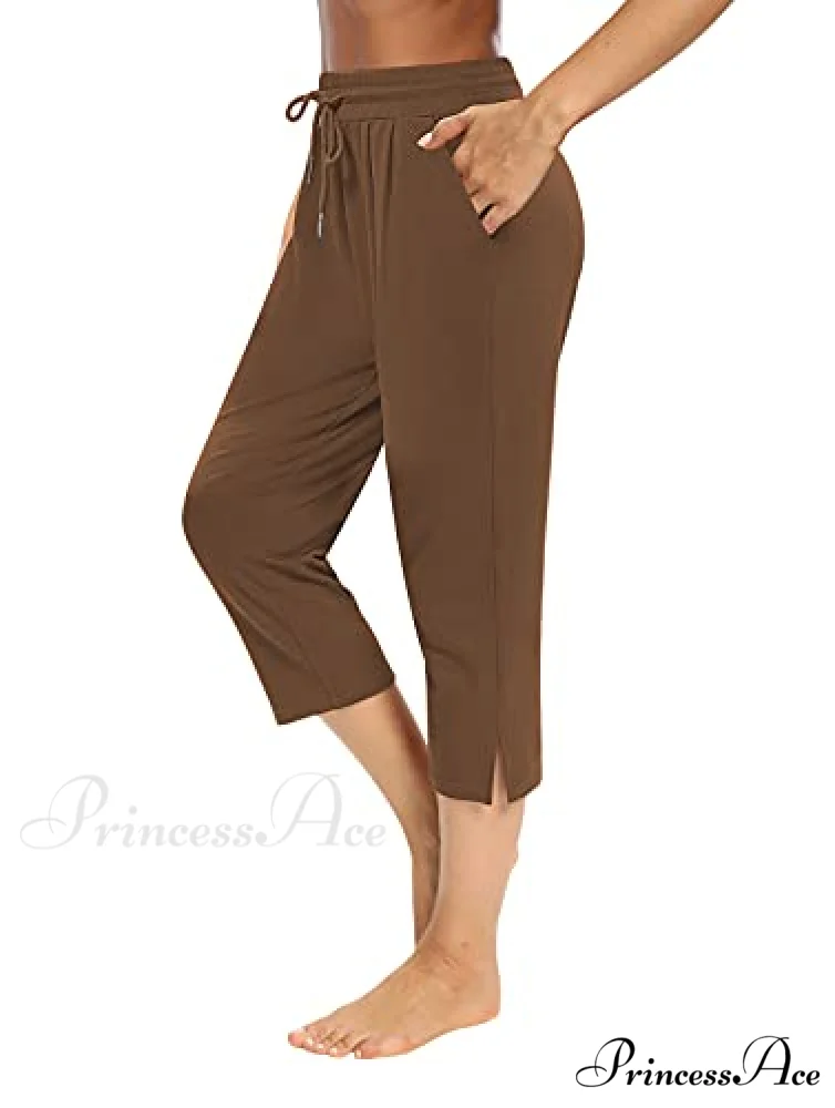 Sarin Mathews Womens Loose Capri Yoga Pants - Image 6
