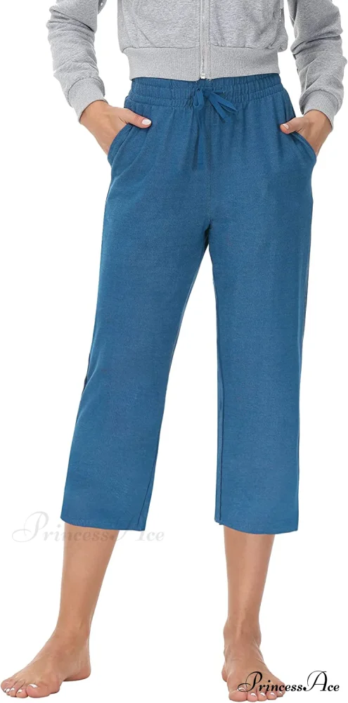 Women Capris Wide Leg Casual Jersey Sweat Pants - Image 12