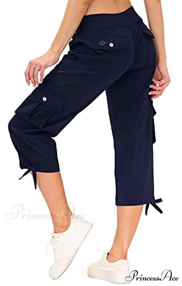 Loose Hiking Pants Lightweight Quick Dry Outdoor Cargo Capris - Image 10