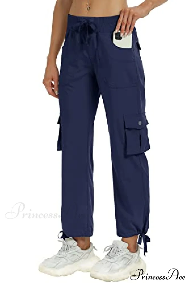 Loose Hiking Pants Lightweight Quick Dry Outdoor Cargo Capris - Image 19
