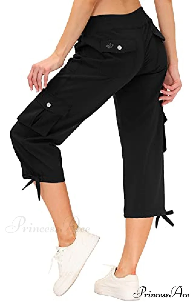 Loose Hiking Pants Lightweight Quick Dry Outdoor Cargo Capris - Image 20