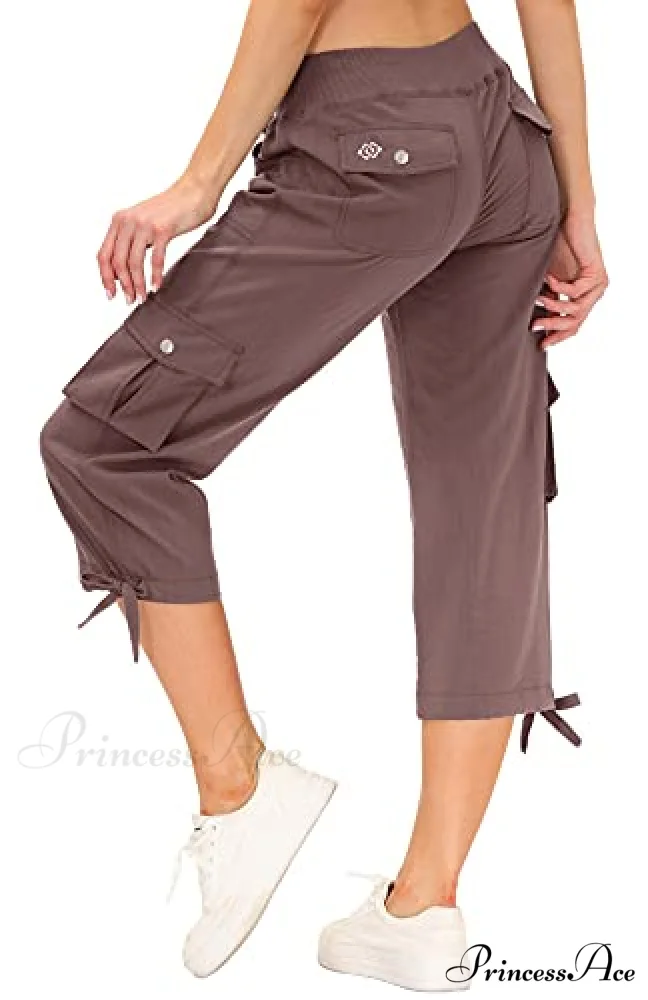 Loose Hiking Pants Lightweight Quick Dry Outdoor Cargo Capris - Image 21