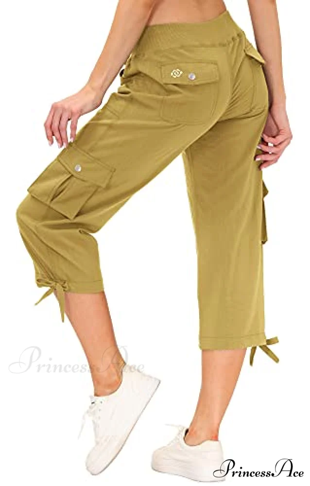 Loose Hiking Pants Lightweight Quick Dry Outdoor Cargo Capris - Image 22