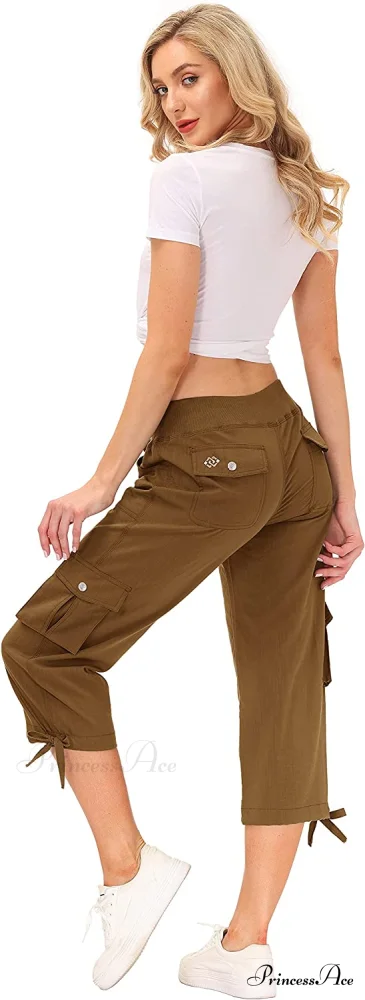 Loose Hiking Pants Lightweight Quick Dry Outdoor Cargo Capris - Image 25