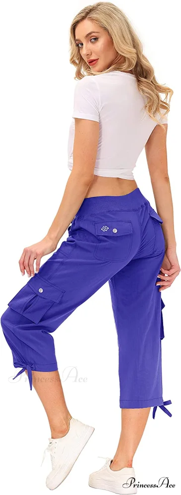 Loose Hiking Pants Lightweight Quick Dry Outdoor Cargo Capris - Image 28