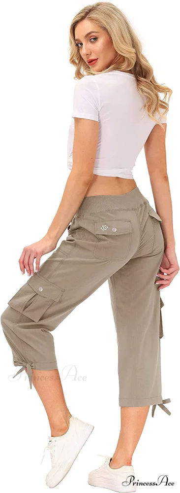 Loose Hiking Pants Lightweight Quick Dry Outdoor Cargo Capris - Image 29