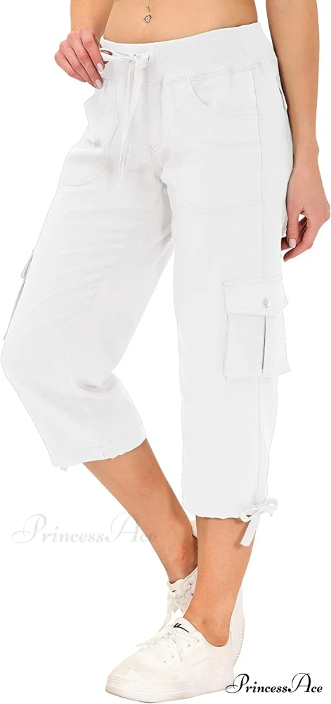Loose Hiking Pants Lightweight Quick Dry Outdoor Cargo Capris - Image 3