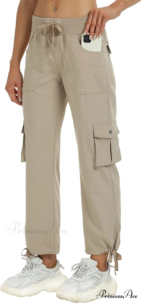 Loose Hiking Pants Lightweight Quick Dry Outdoor Cargo Capris - Image 36