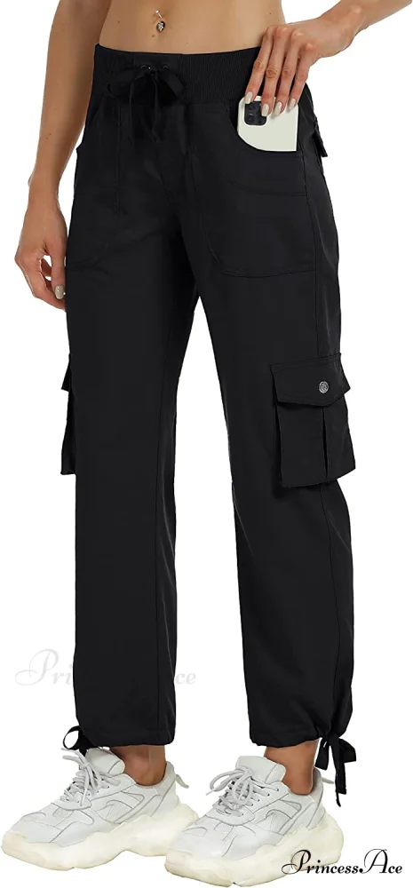 Loose Hiking Pants Lightweight Quick Dry Outdoor Cargo Capris - Image 38