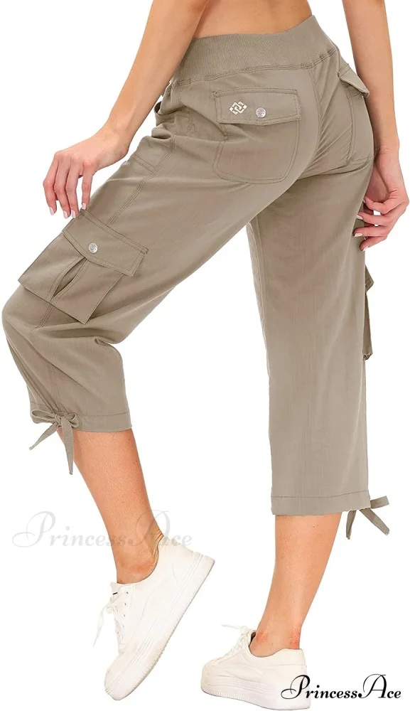Loose Hiking Pants Lightweight Quick Dry Outdoor Cargo Capris - Image 41