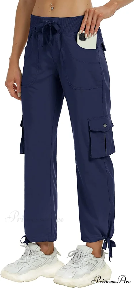 Loose Hiking Pants Lightweight Quick Dry Outdoor Cargo Capris - Image 43