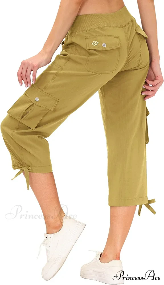 Loose Hiking Pants Lightweight Quick Dry Outdoor Cargo Capris - Image 45