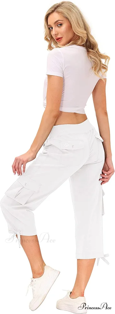 Loose Hiking Pants Lightweight Quick Dry Outdoor Cargo Capris - Image 6