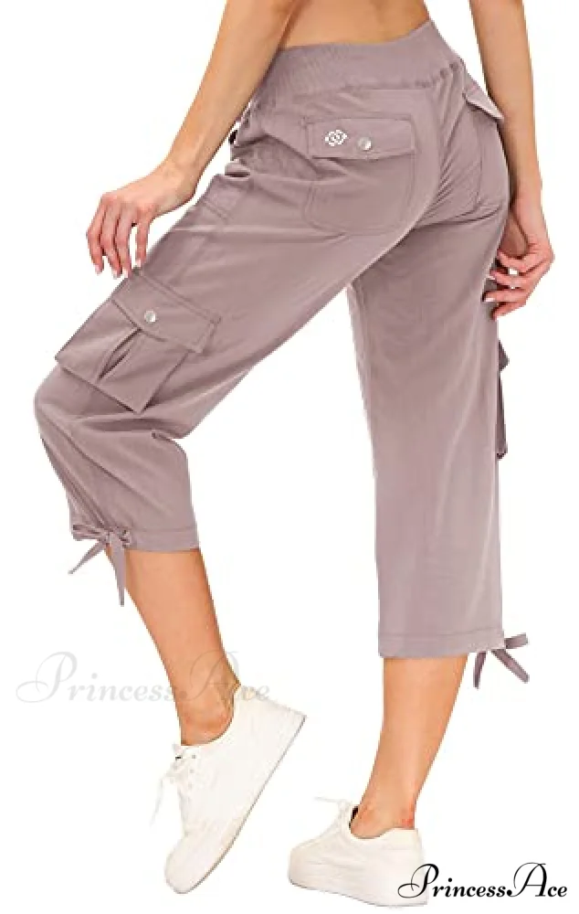 Loose Hiking Pants Lightweight Quick Dry Outdoor Cargo Capris - Image 8