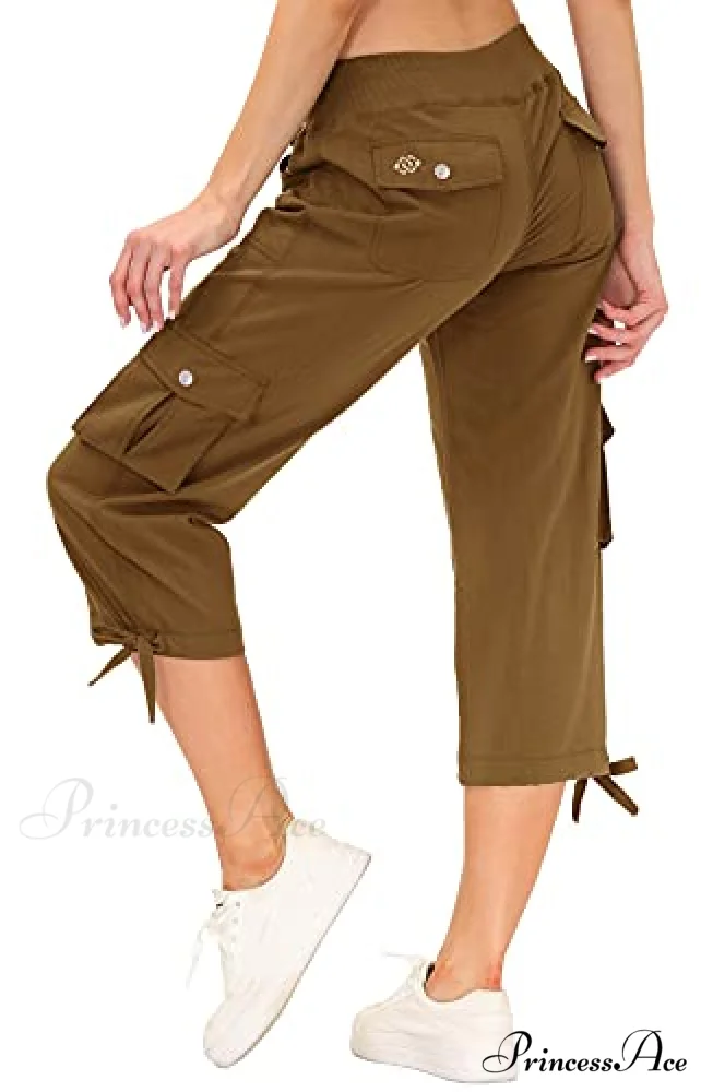 Loose Hiking Pants Lightweight Quick Dry Outdoor Cargo Capris - Image 9