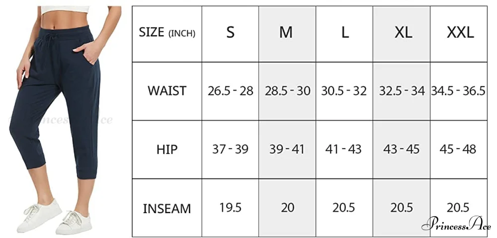 Women锟斤拷锟斤拷锟斤拷s Capri Workout Pants Loose Drawstring Athletic Pants - Image 10
