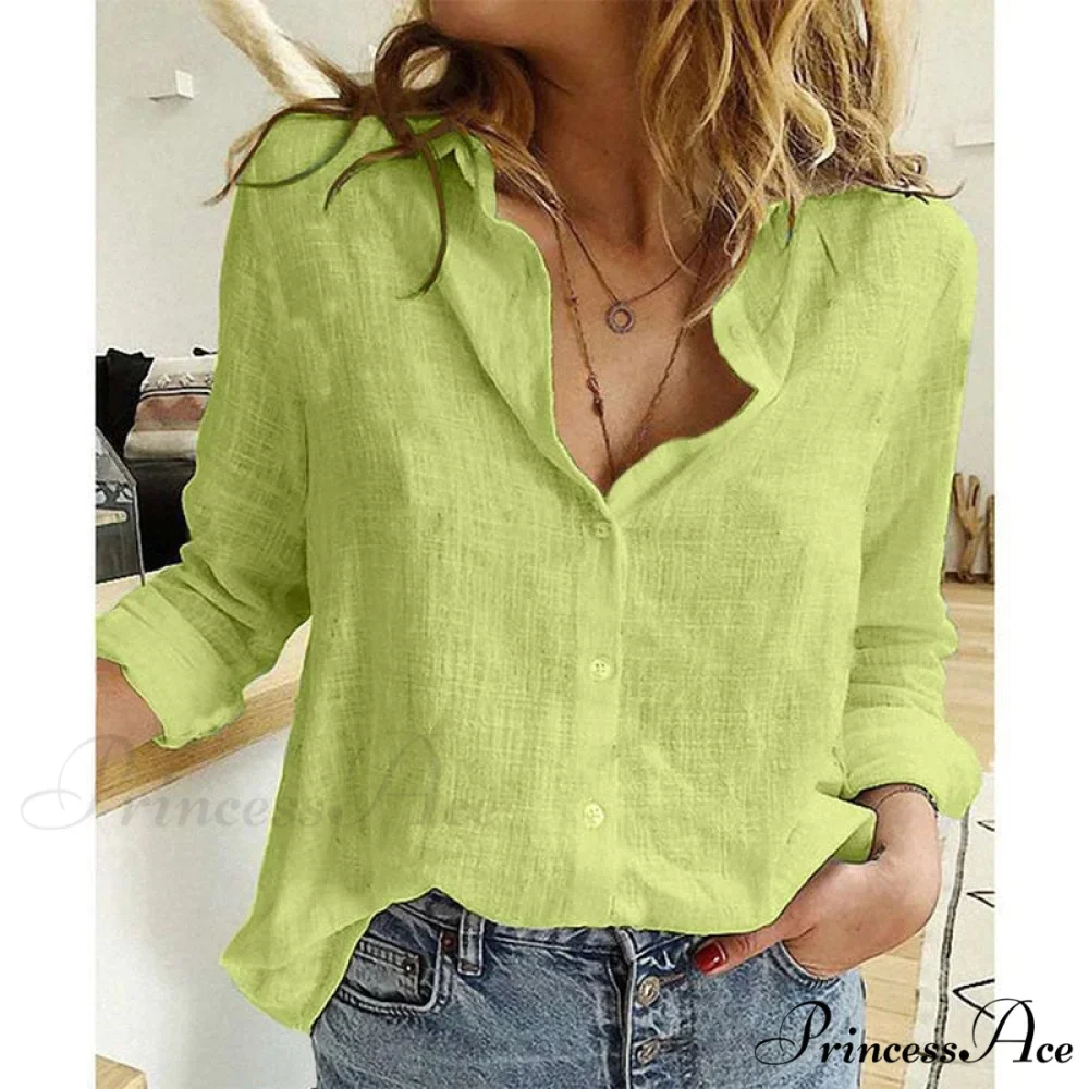 Leisure White Yellow Shirts - Image 9