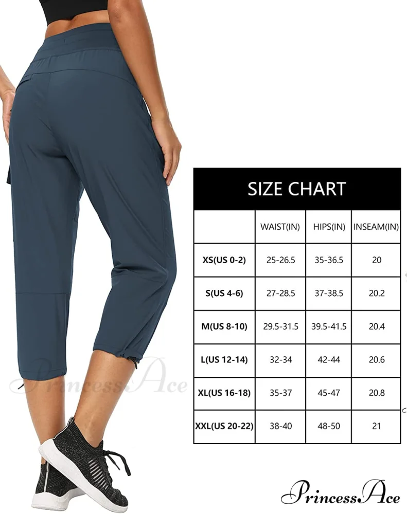 Cargo Hiking Pants Lightweight Joggers Quick Dry Capris - Image 6
