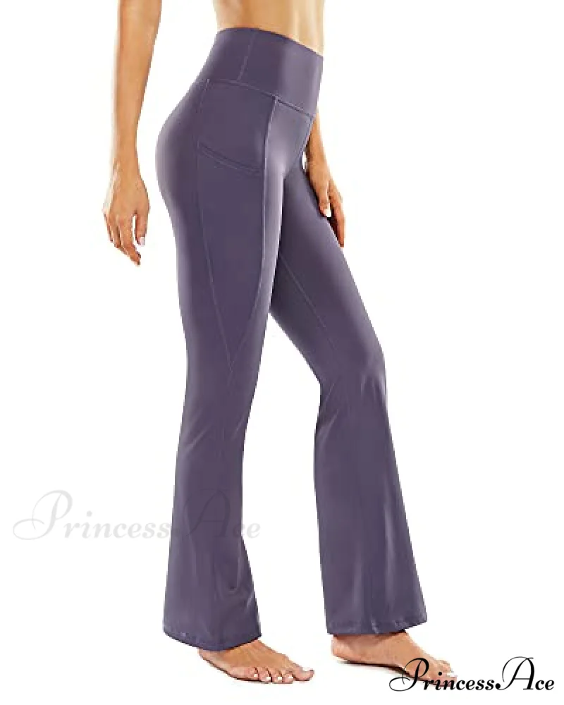 Cross High Waisted Bootcut Capris for Women Flare Yoga Pants - Image 10