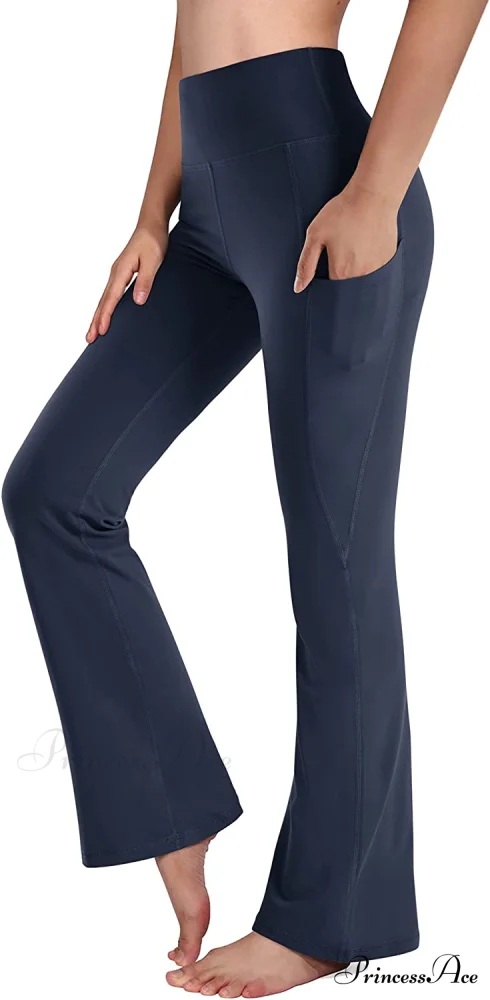 Cross High Waisted Bootcut Capris for Women Flare Yoga Pants - Image 27
