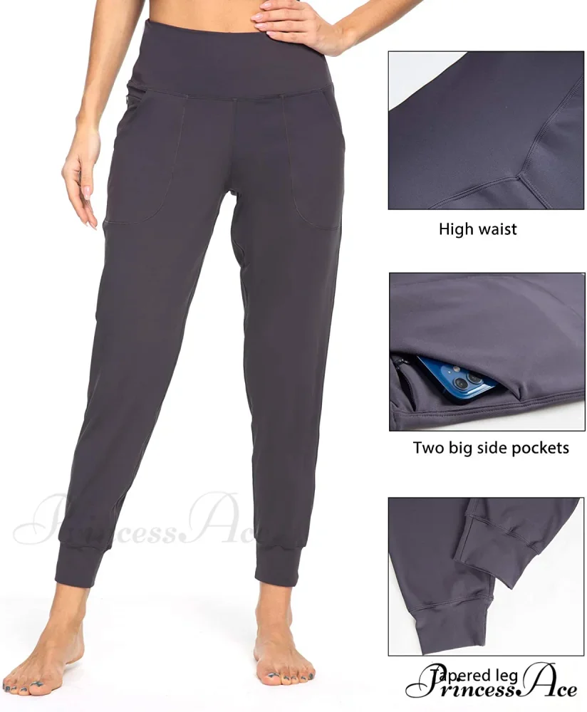 Women's Joggers with Pockets High Waisted Athletic Sports Pants - Image 41