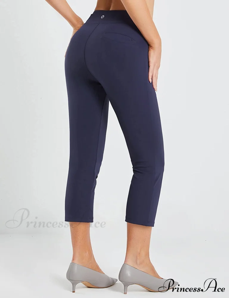Capri Pants for Women Casual Pull On Yoga Dress Capris - Image 10