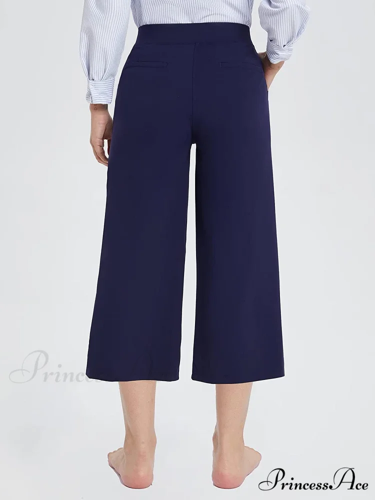 Capri Pants for Women Casual Pull On Yoga Dress Capris - Image 14