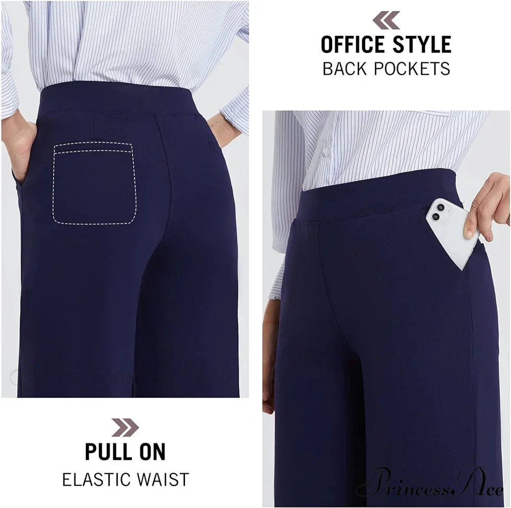 Capri Pants for Women Casual Pull On Yoga Dress Capris - Image 15