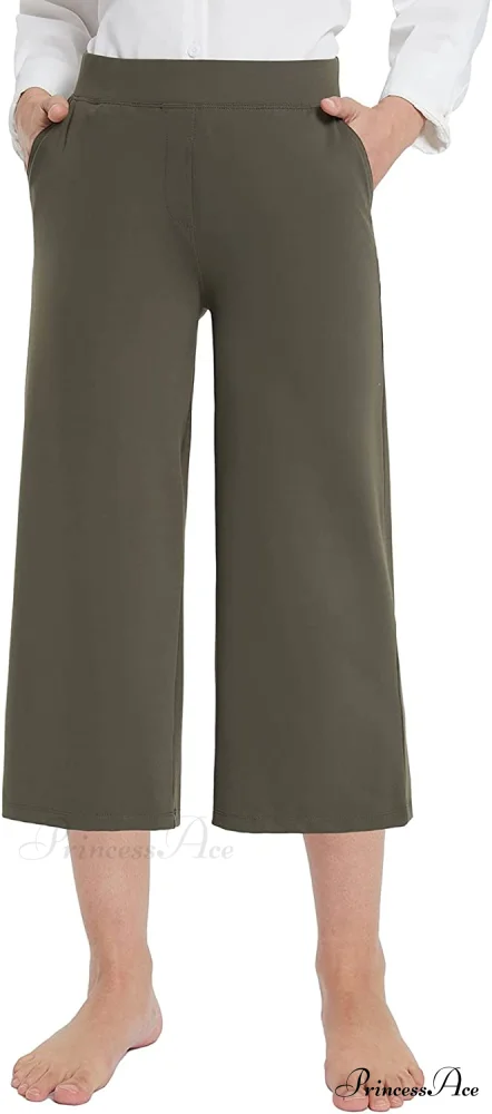 Capri Pants for Women Casual Pull On Yoga Dress Capris - Image 19