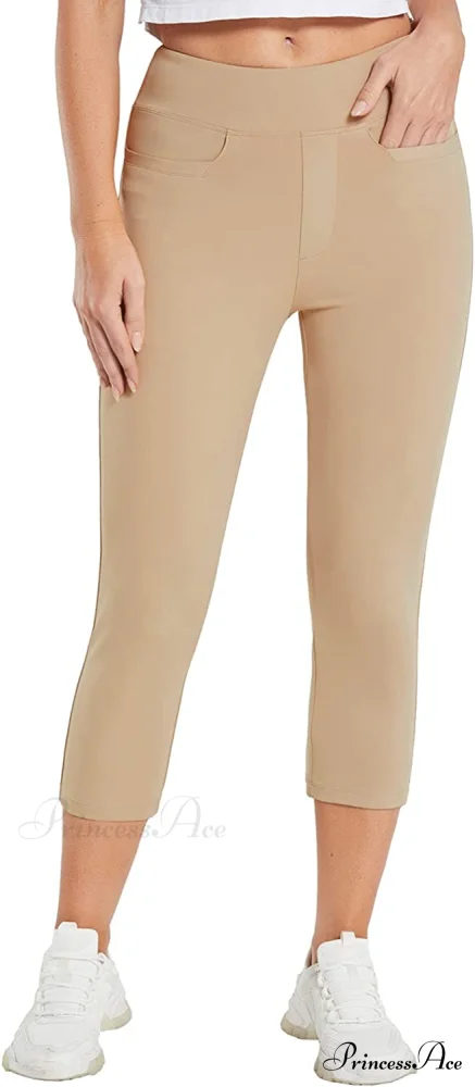 Capri Pants for Women Casual Pull On Yoga Dress Capris - Image 20