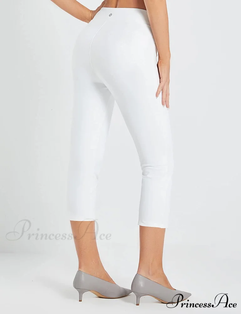 Capri Pants for Women Casual Pull On Yoga Dress Capris - Image 5