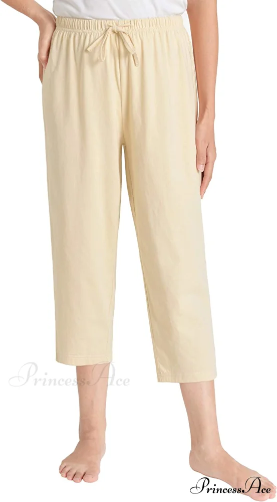 Women's Cotton Capri Pants Sleep Capris - Image 19
