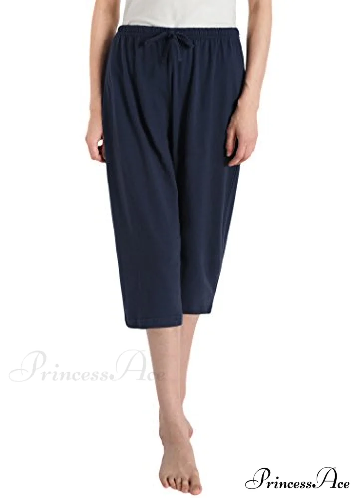Women's Cotton Capri Pants Sleep Capris - Image 9