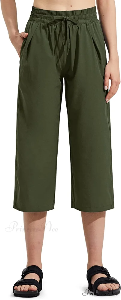 Capri Pants Wide Leg Lightweight Quick Dry Comfy Lounge Sweatpants - Image 10